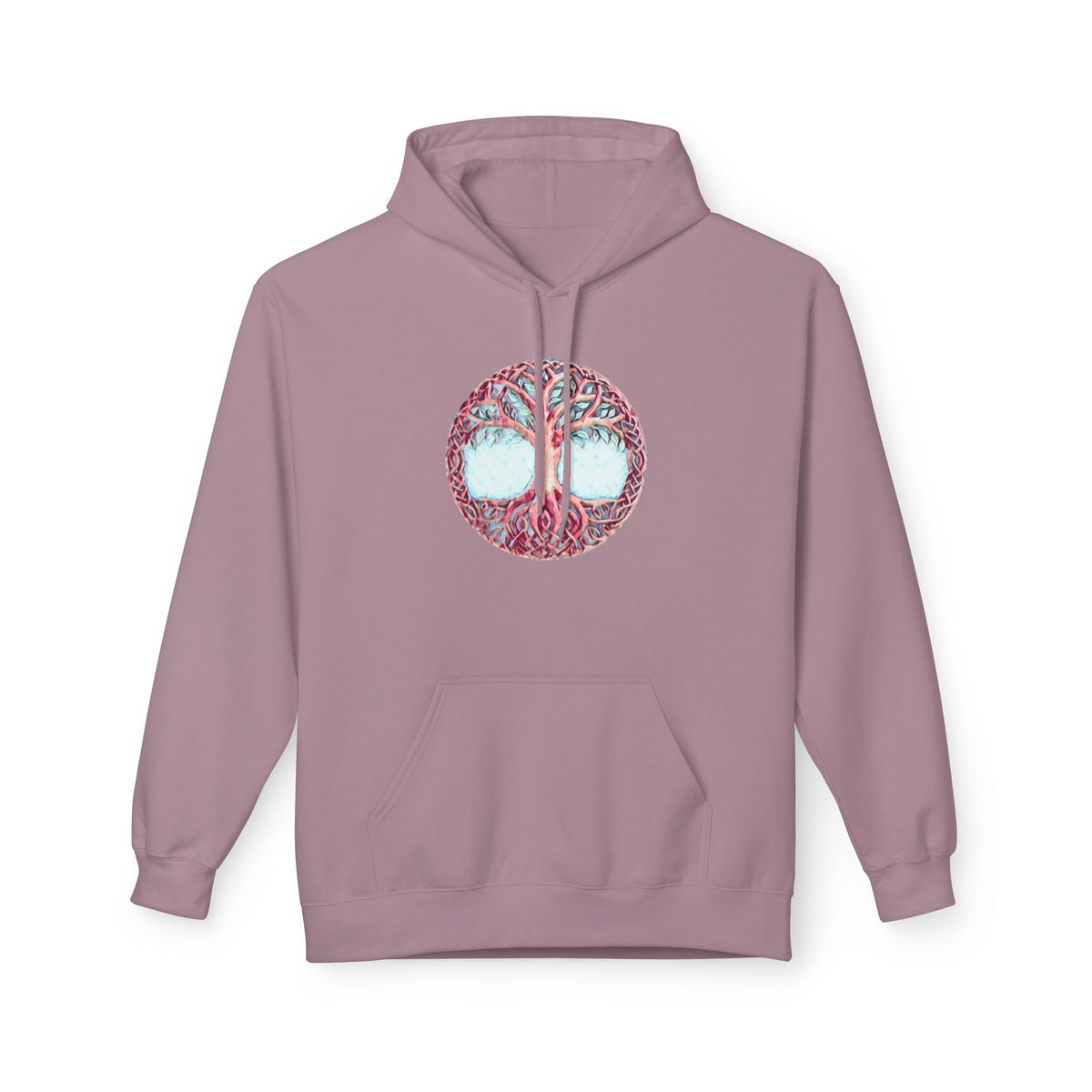 Yggdrasil Tree of Life Cotton Hoodie — Spiritual Nature Graphic Hoodie