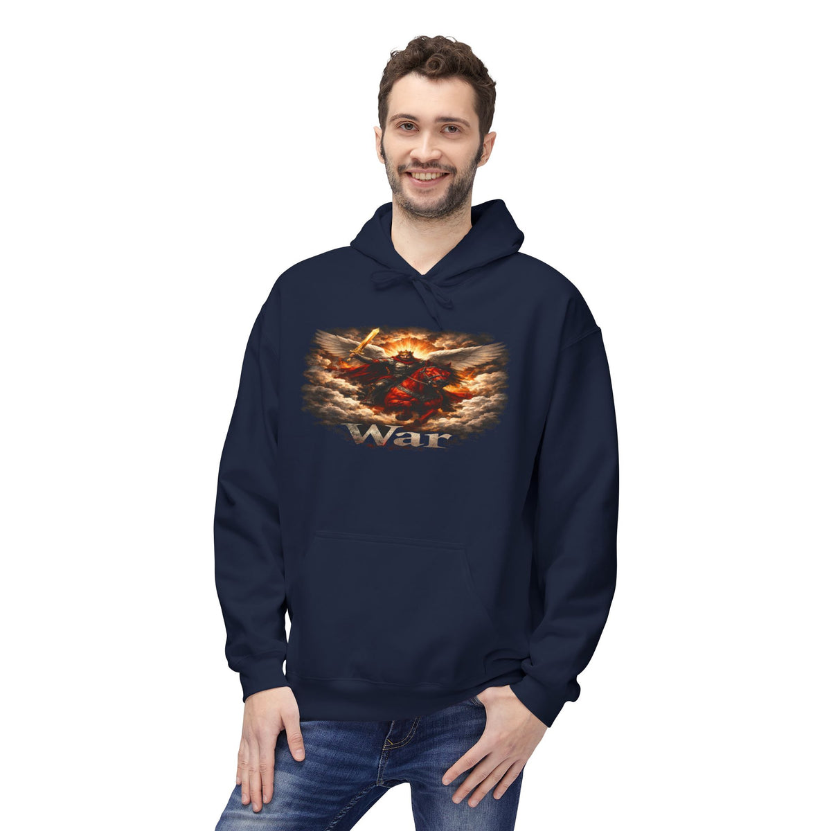 The red horse from Revelation 6:3-4 the horseman of war the second seal opened by the Lamb if God- Graphic Pullover