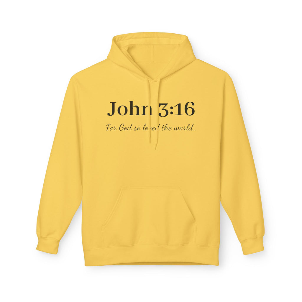 John 3:16 Scripture Hoodie — Faith-Based Christian Pullover