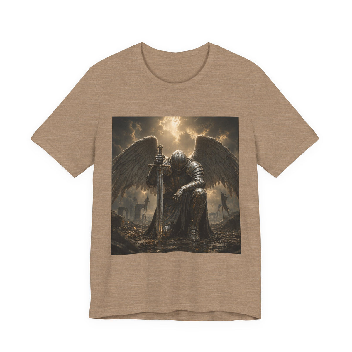 Angel Knight T-Shirt — Gothic Dark  Armor Tee