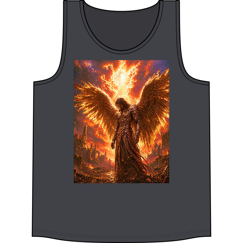 Phoenix Angel Tank Top — Fiery Wings Graphic Concert Tank