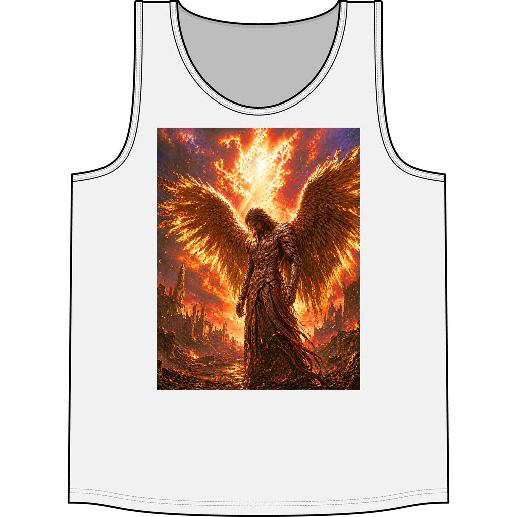 Phoenix Angel Tank Top — Fiery Wings Graphic Concert Tank