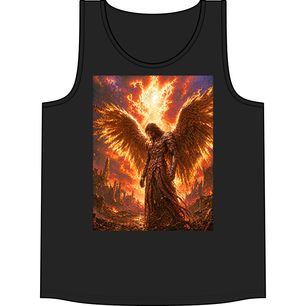 Phoenix Angel Tank Top — Fiery Wings Graphic Concert Tank