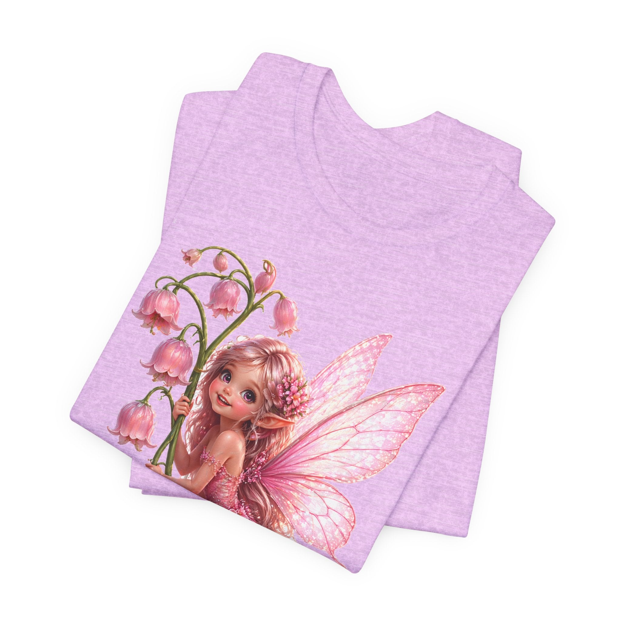 Pink Lily Fairy T-Shirt — Cute Floral Fairytee for Kids & Adults