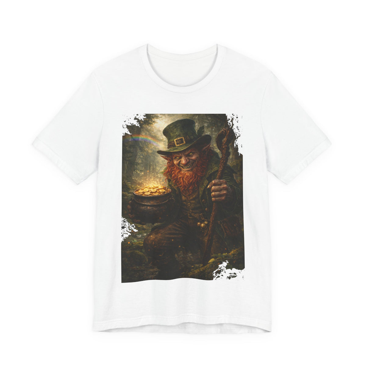 Leprechaun Gold Pot T‑Shirt — Vintage St. Patrick’s Day Lucky Charm Tee