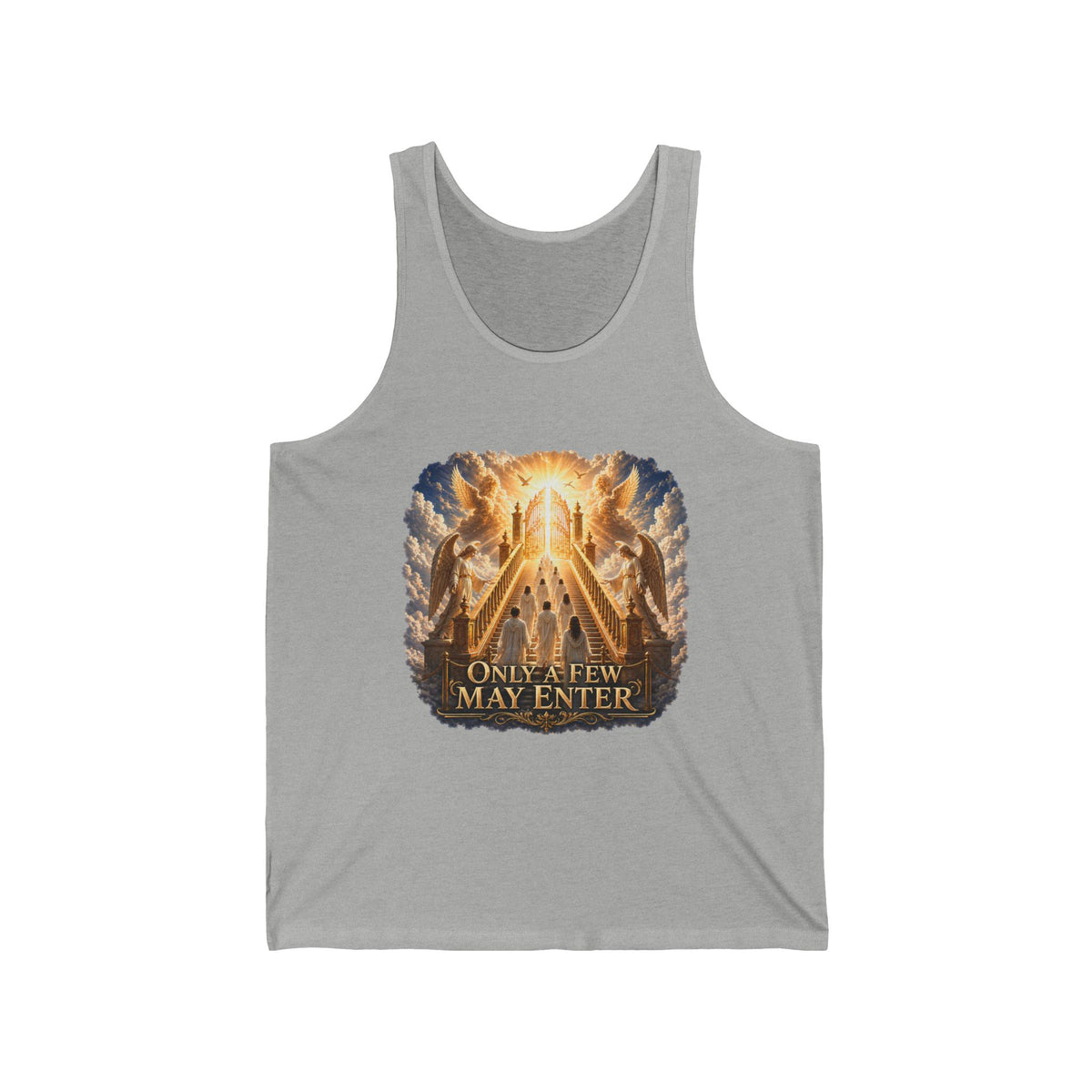 Religious Graphic Tank Top — "Only a Few May Enter" Heaven Gate Design