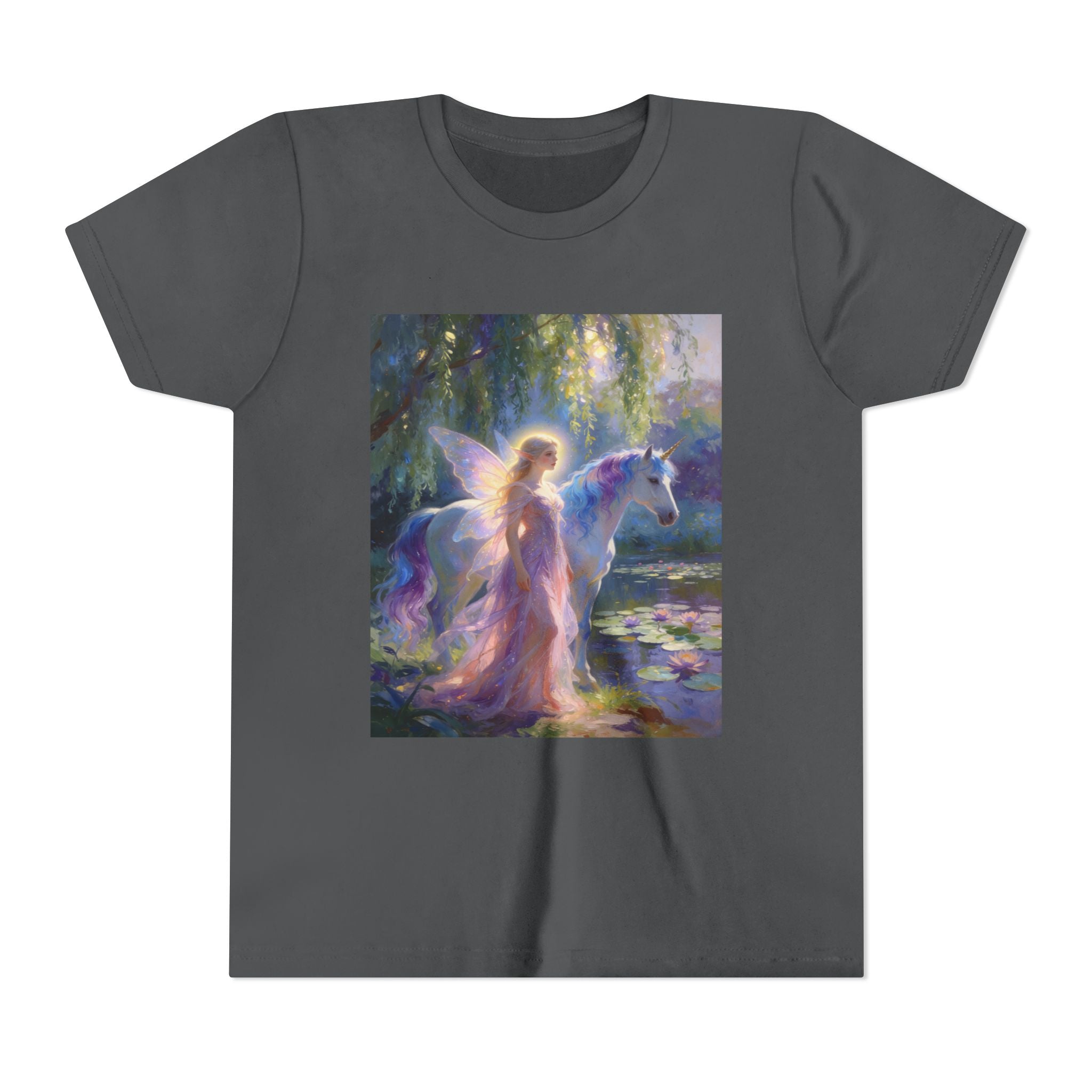 Youth Tee — Magical Fairy and Unicorn Art Shirt
