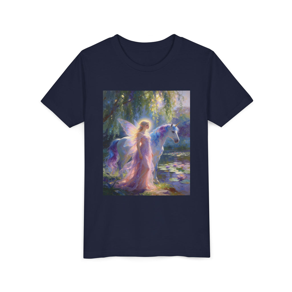 Youth Tee — Enchanted Fairy and Unicorn Graphic Tee