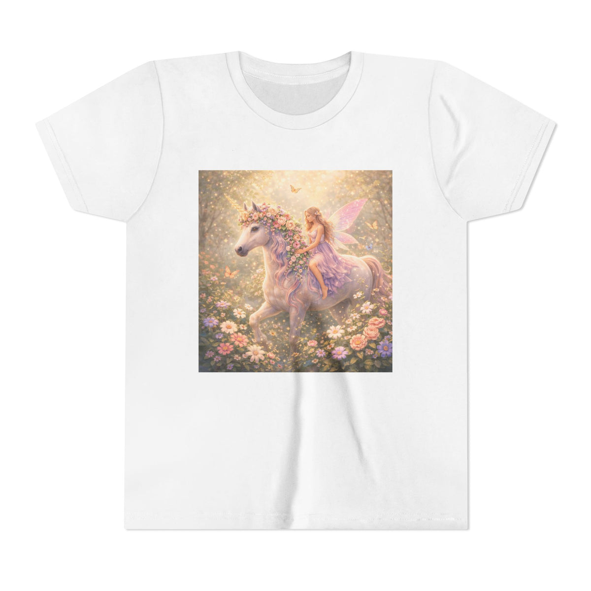 Youth Tee — Magical Unicorn Fairy Ride Kids T‑Shirt