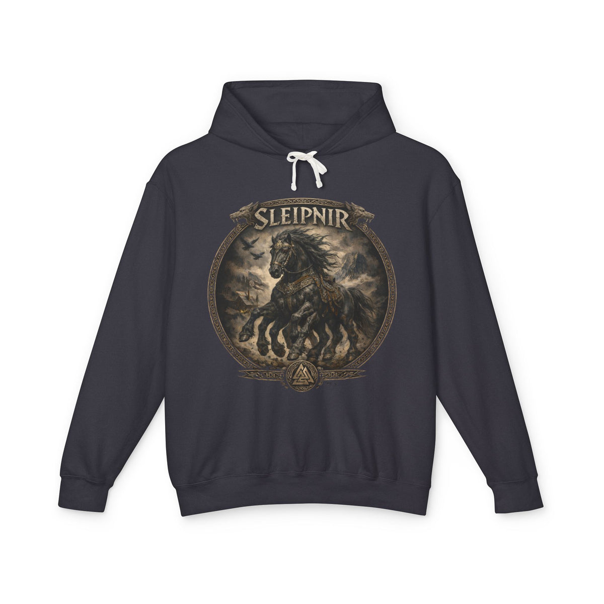 Sleipnir Norse Mythology Hoodie — Majestic Eight‑Legged War Horse Graphic