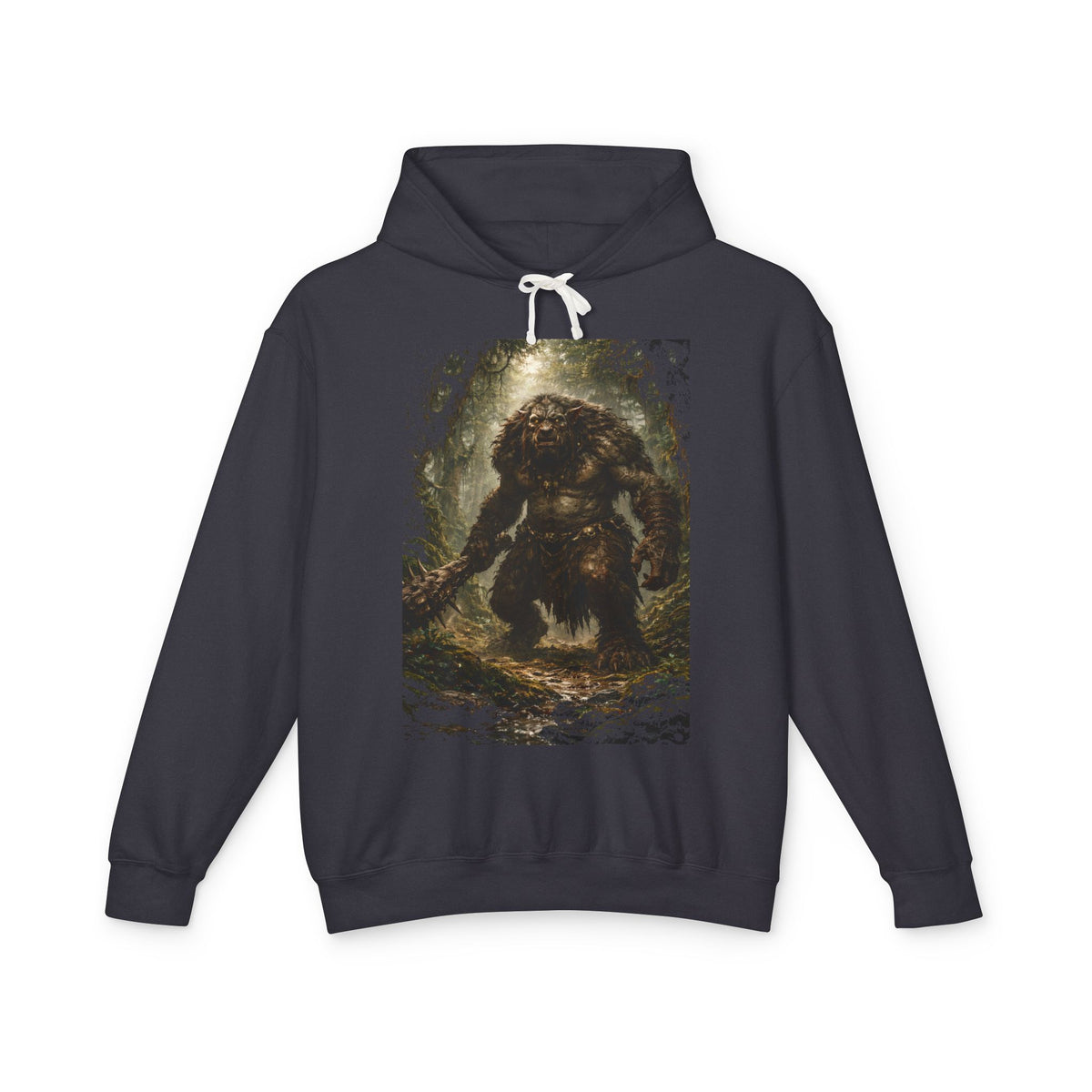 Cryptid Monster Hoodie – Vintage Forest Troll Graphic Sweatshirt