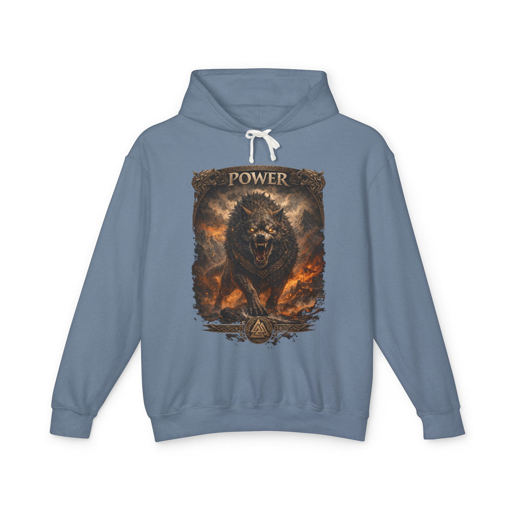 Power Wolf Hoodie — Fierce Wolf Graphic Lightweight Pullover