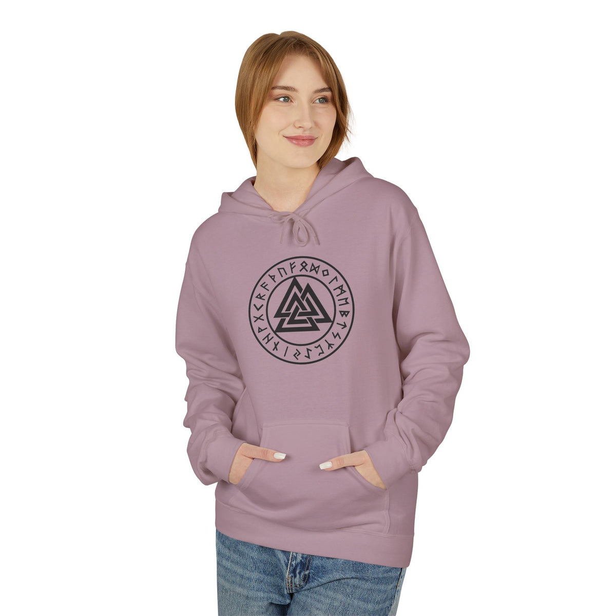 Valknut Rune Hoodie — Norse Viking Symbol for the slain warrior