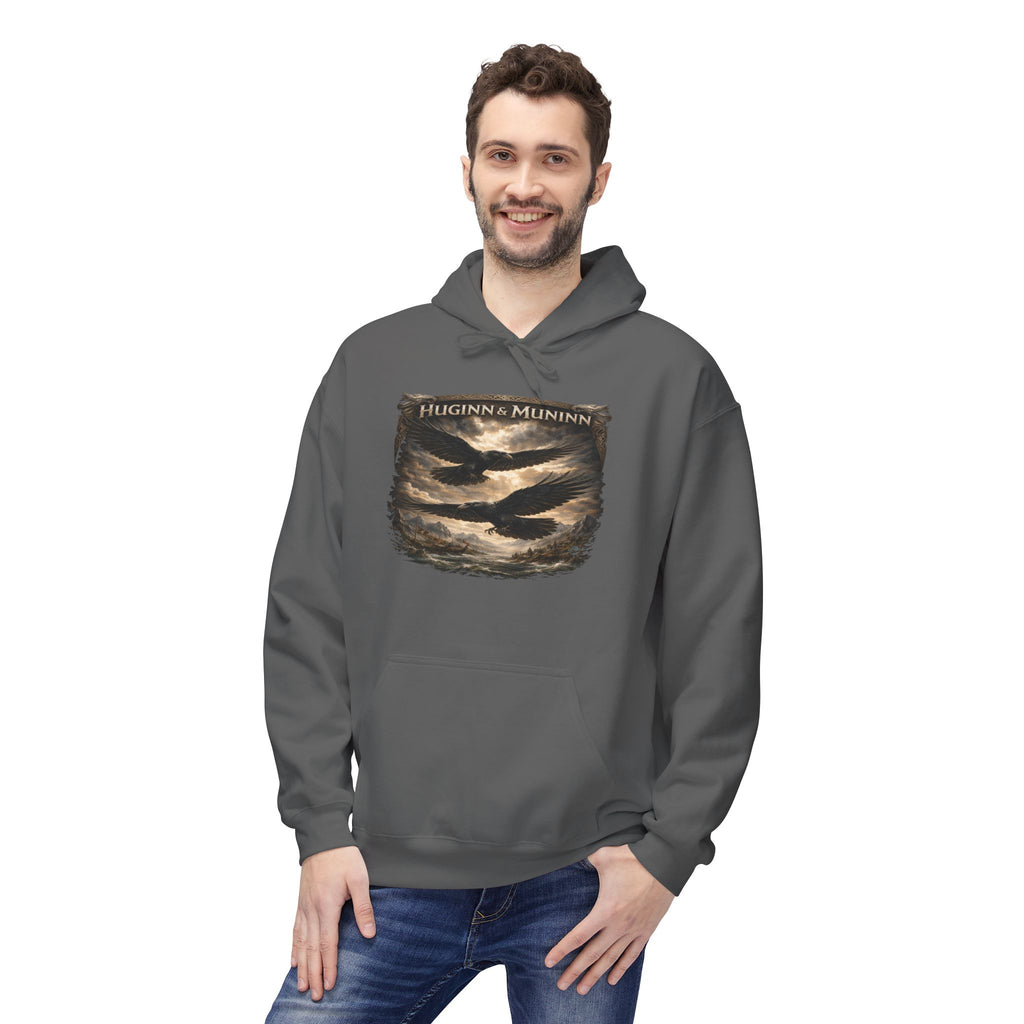 Huginn and Muninn – The Twin Ravens of Odin -cotton Pullover