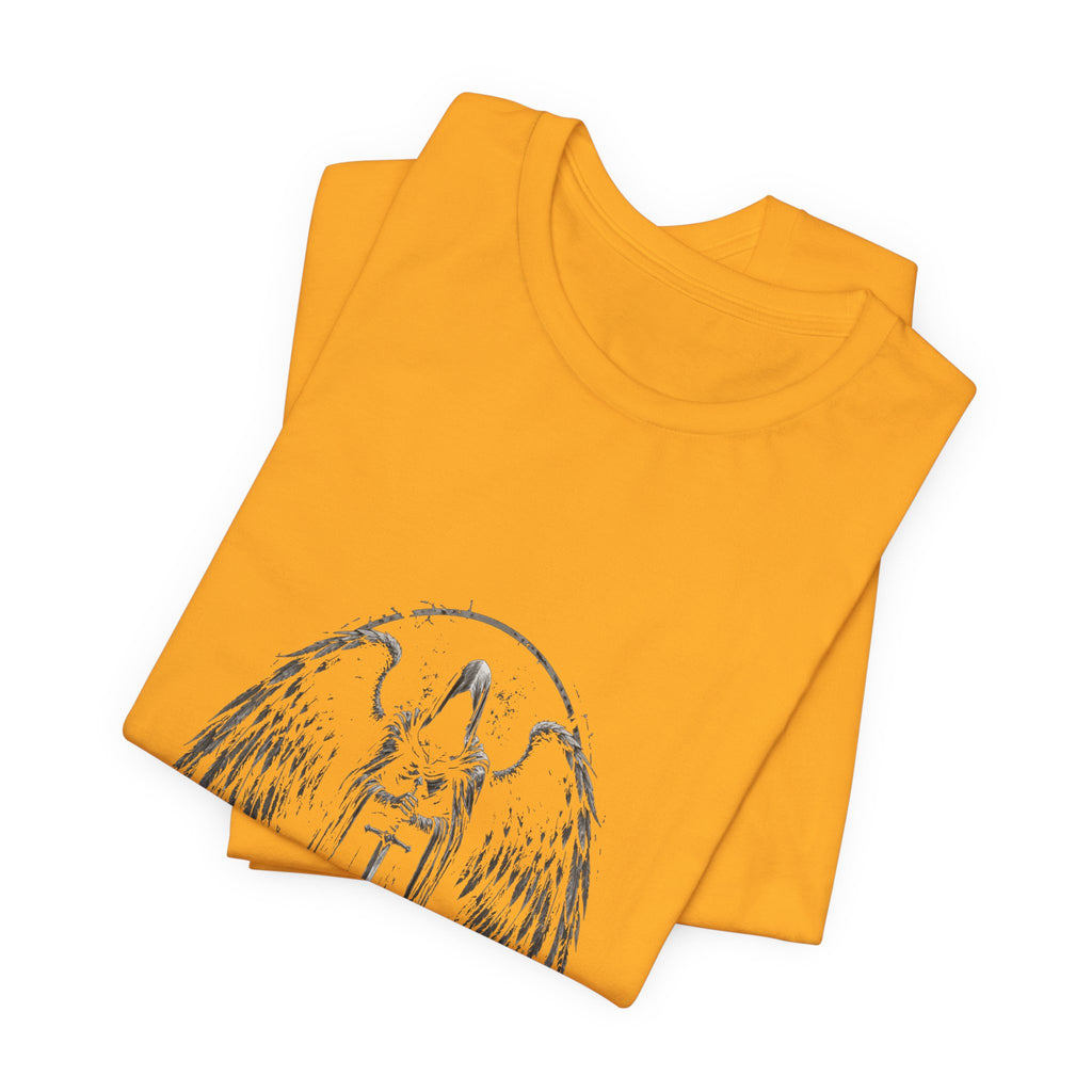 Guaediand Angel Wings Tee — Gothic Guardian Angel Short Sleeve Shirt