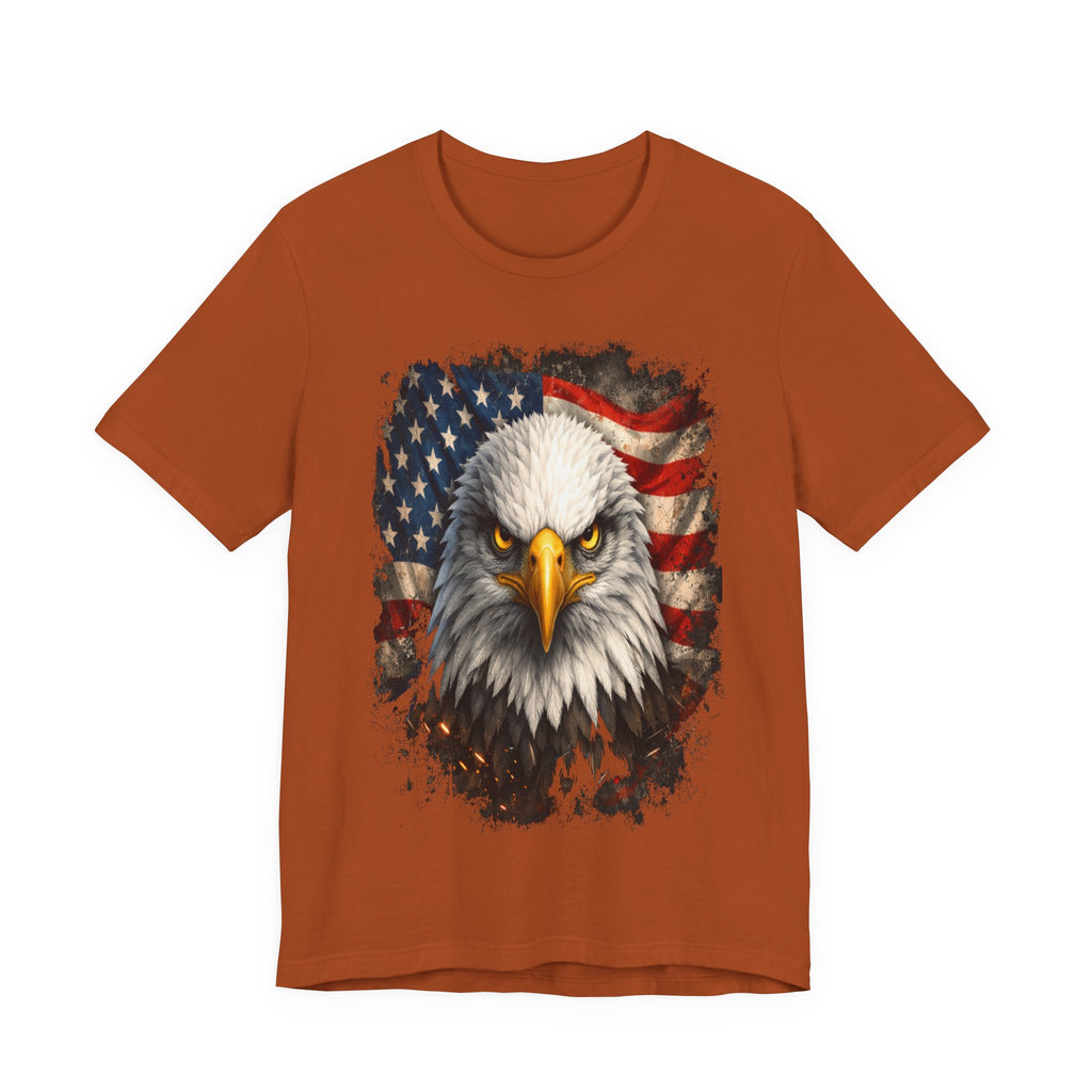 American Bald Eagle T‑Shirt — Patriotic Flag Graphic Tee