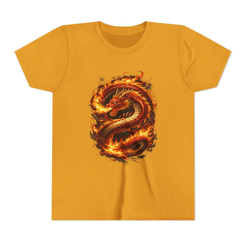 Youth Tee — Fiery Dragon Graphic Shirt