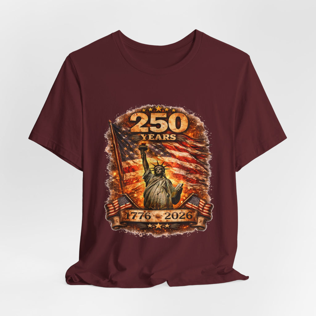 250 Years Statue of Liberty Tee — 1776–2026 Patriotic Anniversary Shirt