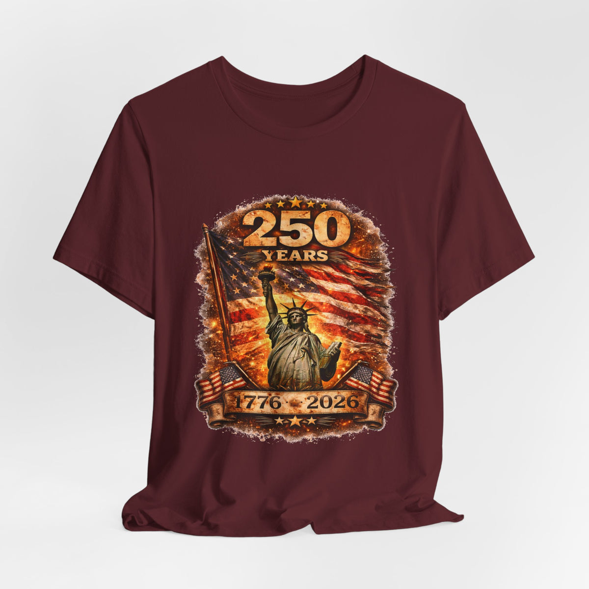 250 Years Statue of Liberty Tee — 1776–2026 Patriotic Anniversary Shirt