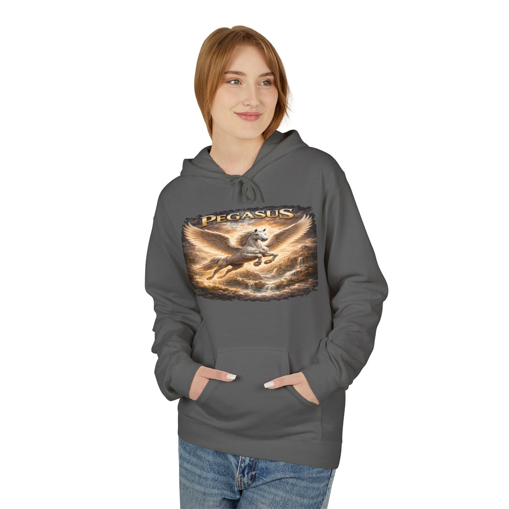 Pegasus Mythic Hoodie — Vintage Flying Horse Graphic