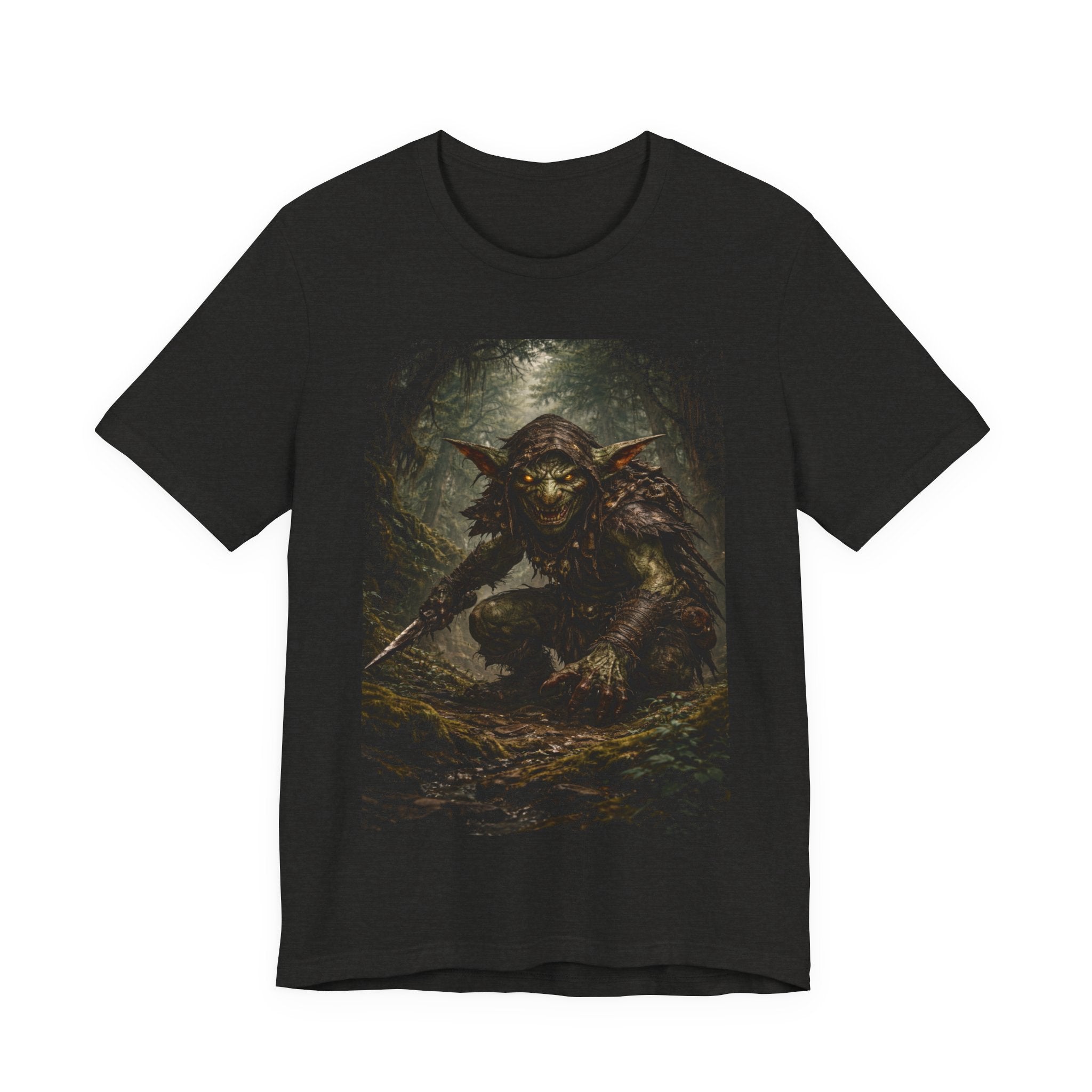 Goblin Warrior Graphic Tee — Dark Fantasy Monster T‑Shirt
