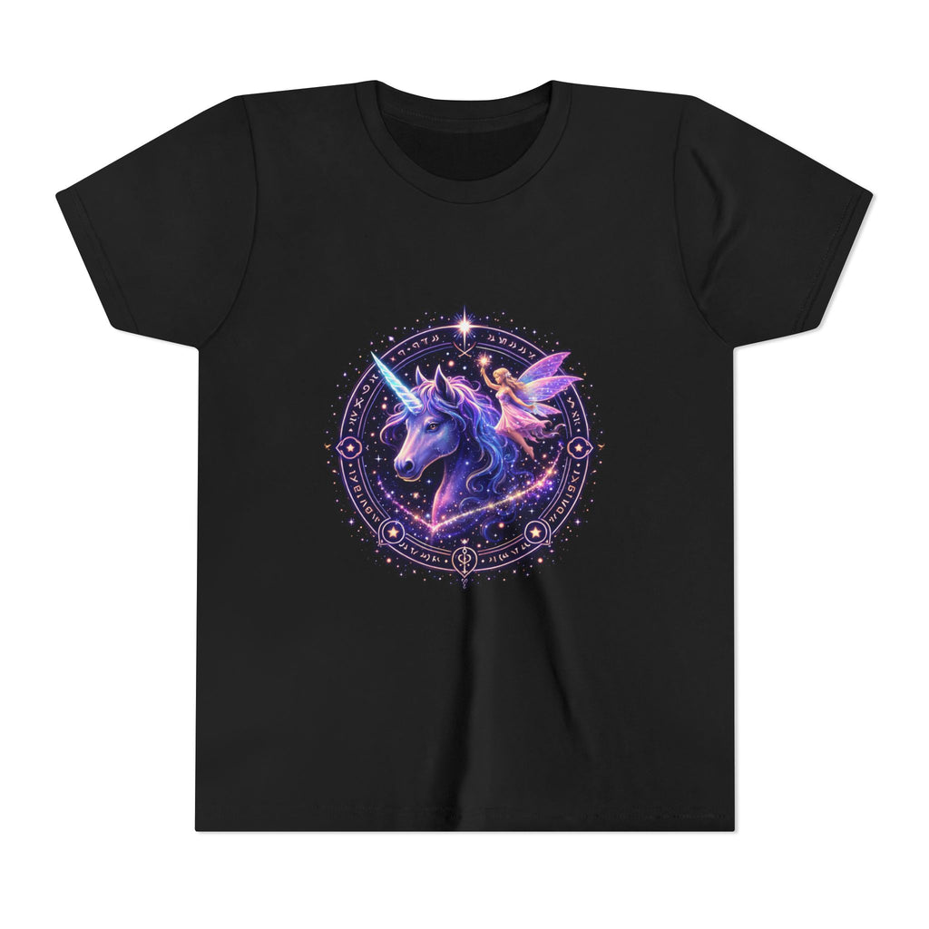 Youth Unicorn Tee — Magical Purple Galaxy Unicorn Graphic Shirt