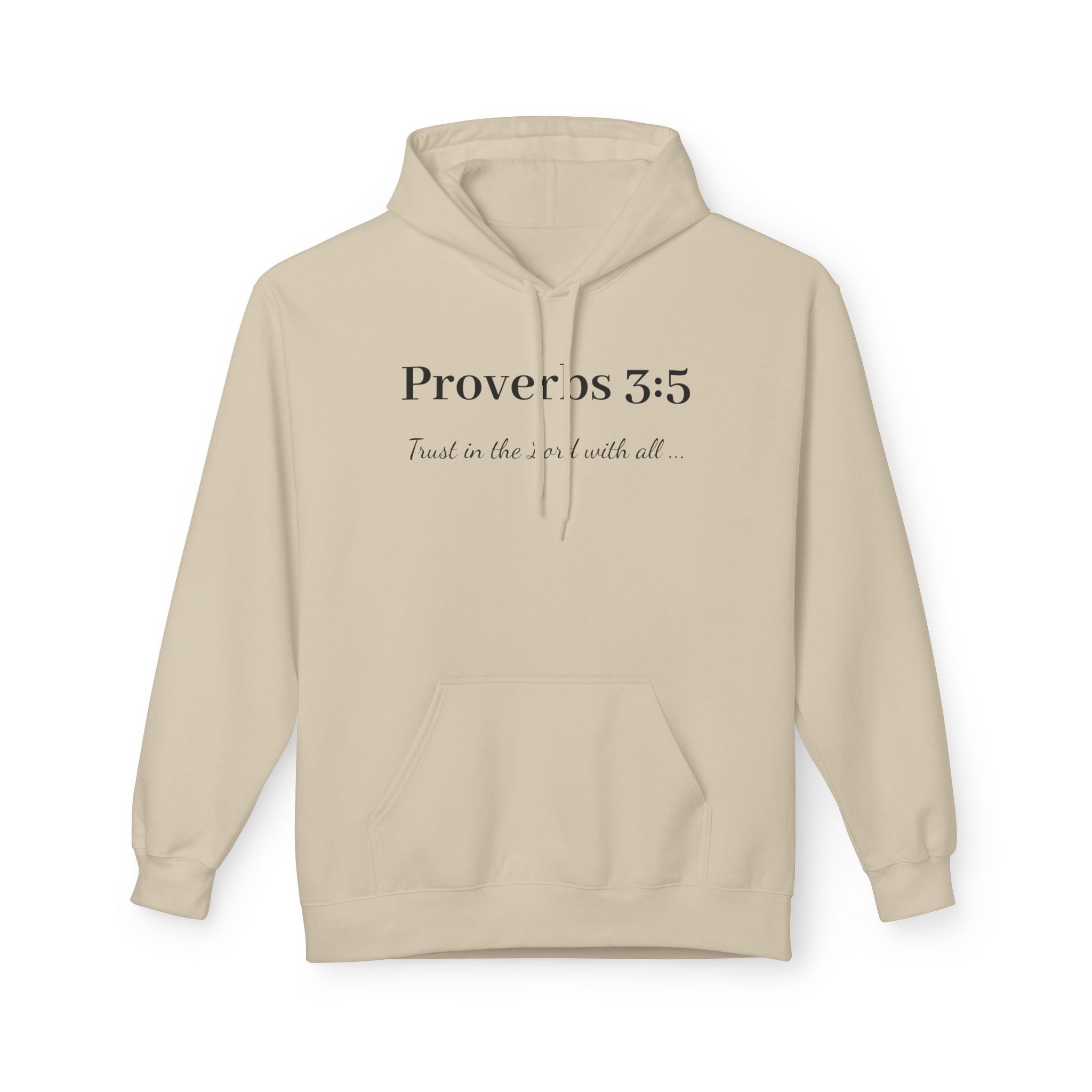 Proverbs 3:5 Faith Hoodie — Trust in the Lord Scripture Hoodie