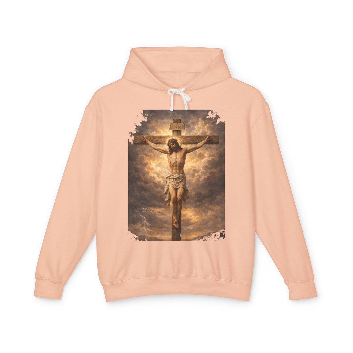 Jesus Crucifixion Hoodie — Christian Faith Graphic Sweatshirt for Easter & Religious Wear