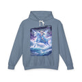 Pegasus Ride Hoodie — Mystical Blue Unicorn Horse Graphic Sweatshirt