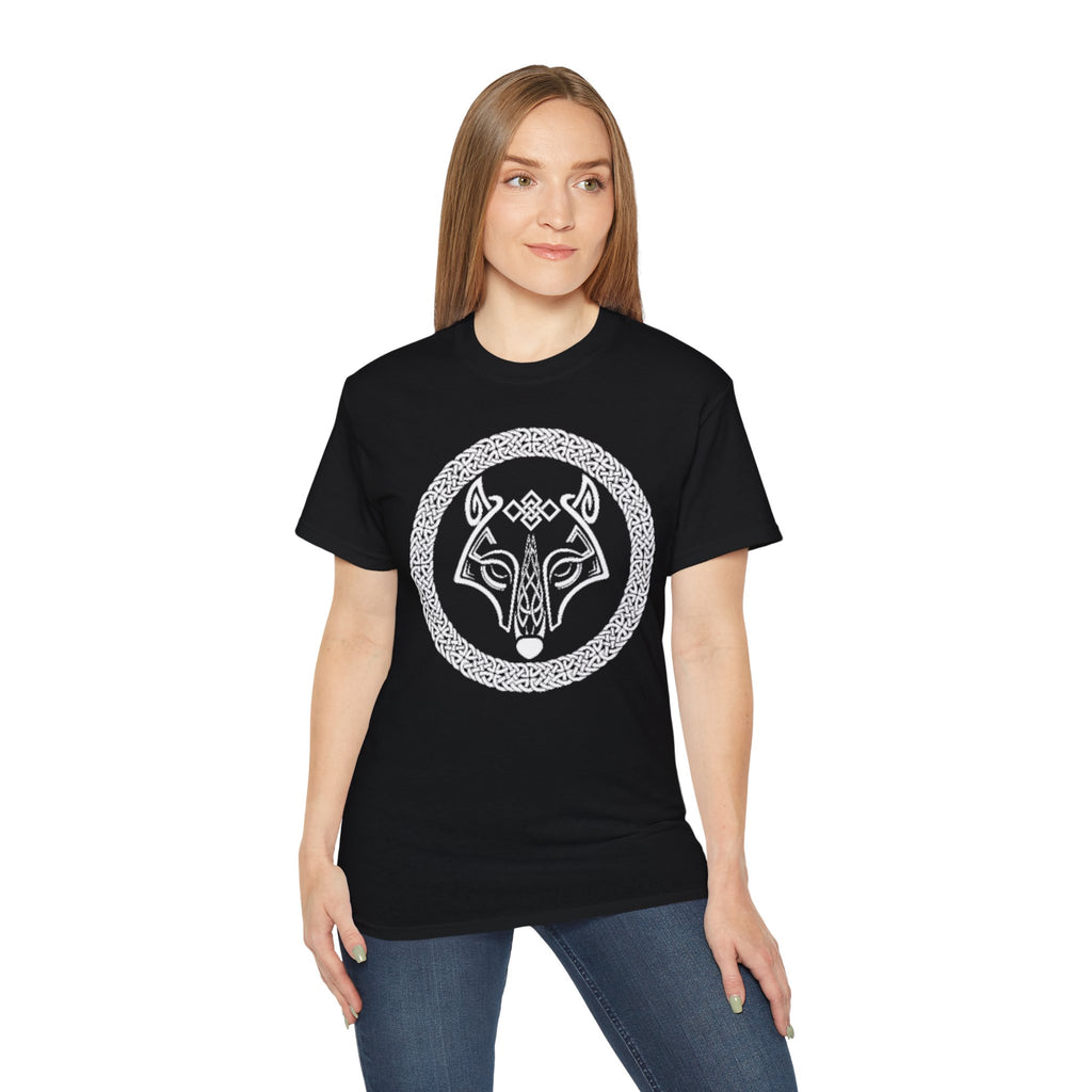 Celtic Wolf T-Shirt — Norse Knotwork Wolf Head Tee