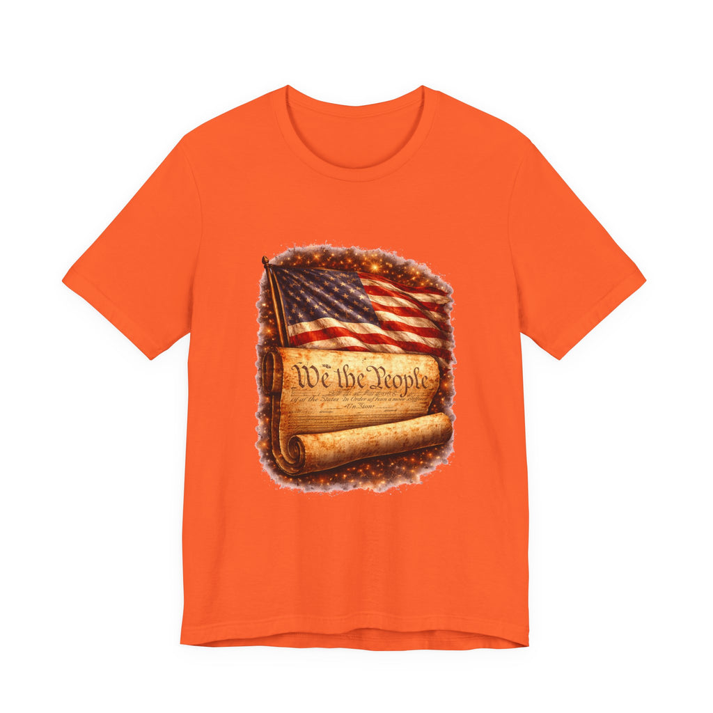 Patriotic 'We the People' T-Shirt — American Flag & Constitution Tee