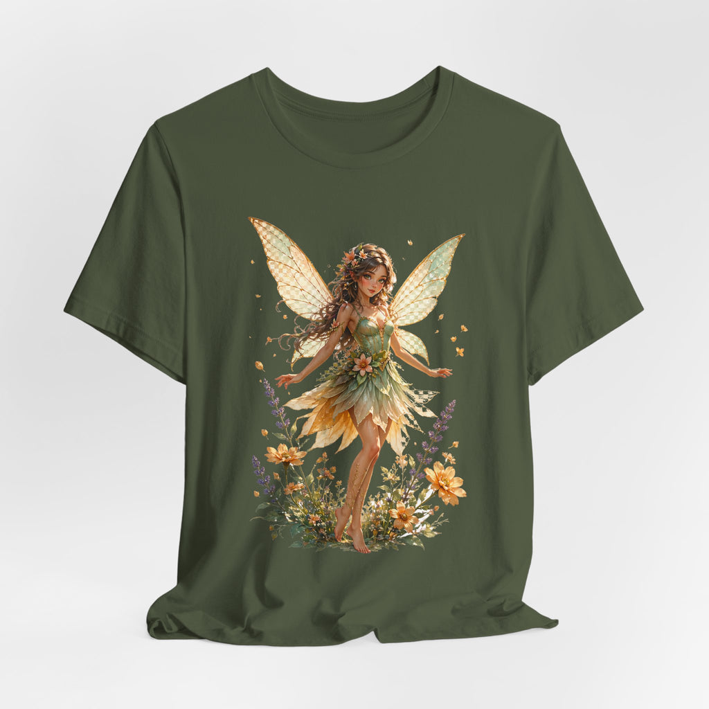 Fairy Garden T-Shirt — Vintage Floral Fairy Illustration Tee