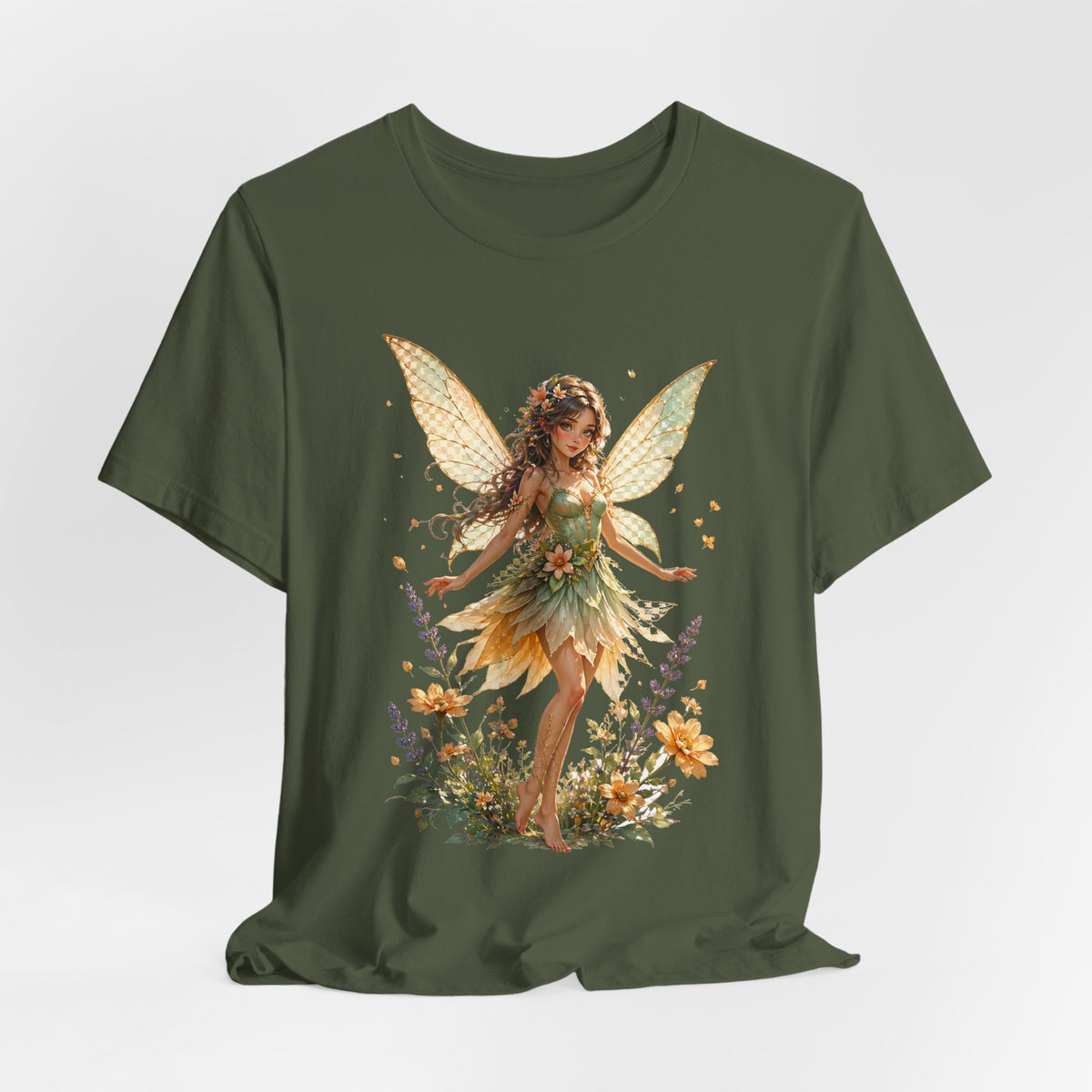 Fairy Garden T-Shirt — Vintage Floral Fairy Illustration Tee