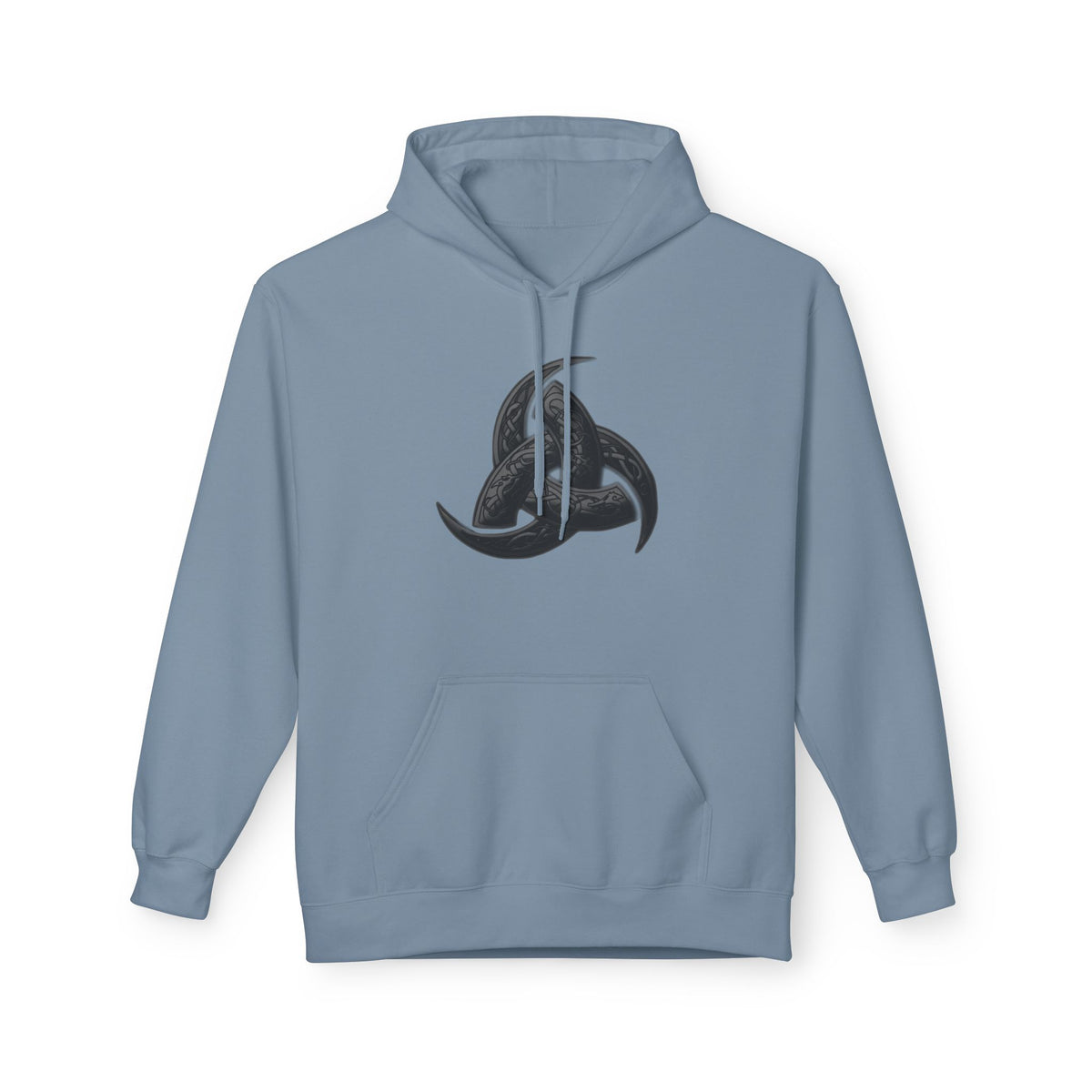 The Triple Horn of Odin is a Viking symbol  Fleece Hoodie