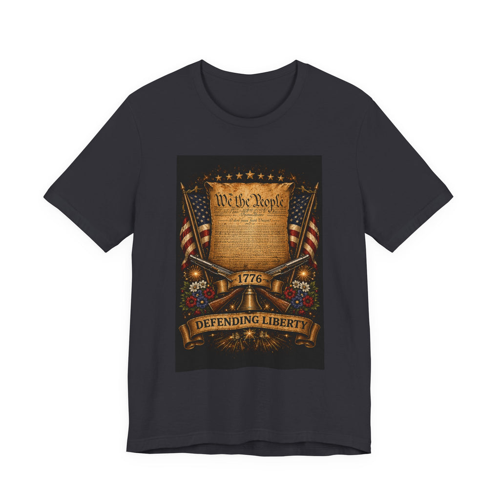 Defending Liberty 1776 T-Shirt — 'We the People' Patriotic Constitution Tee