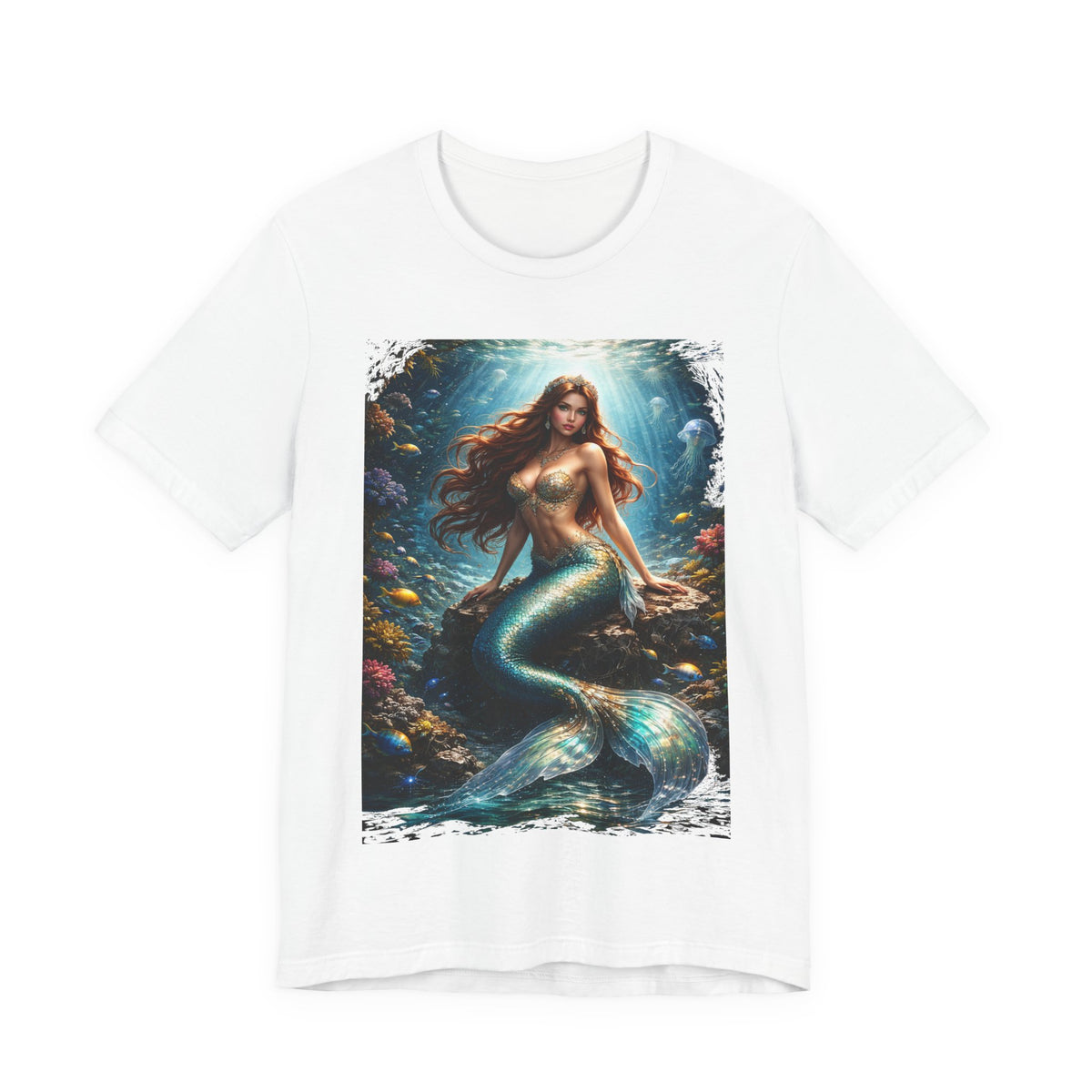 Mermaid Fantasy T-Shirt — Underwater Ocean Siren Graphic Tee