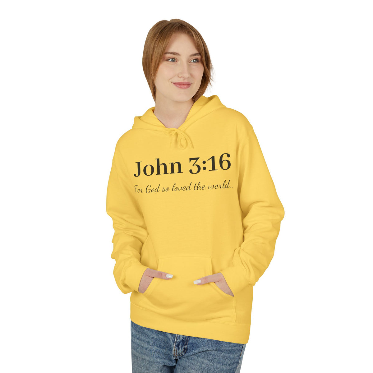 John 3:16 Scripture Hoodie — Faith-Based Christian Pullover