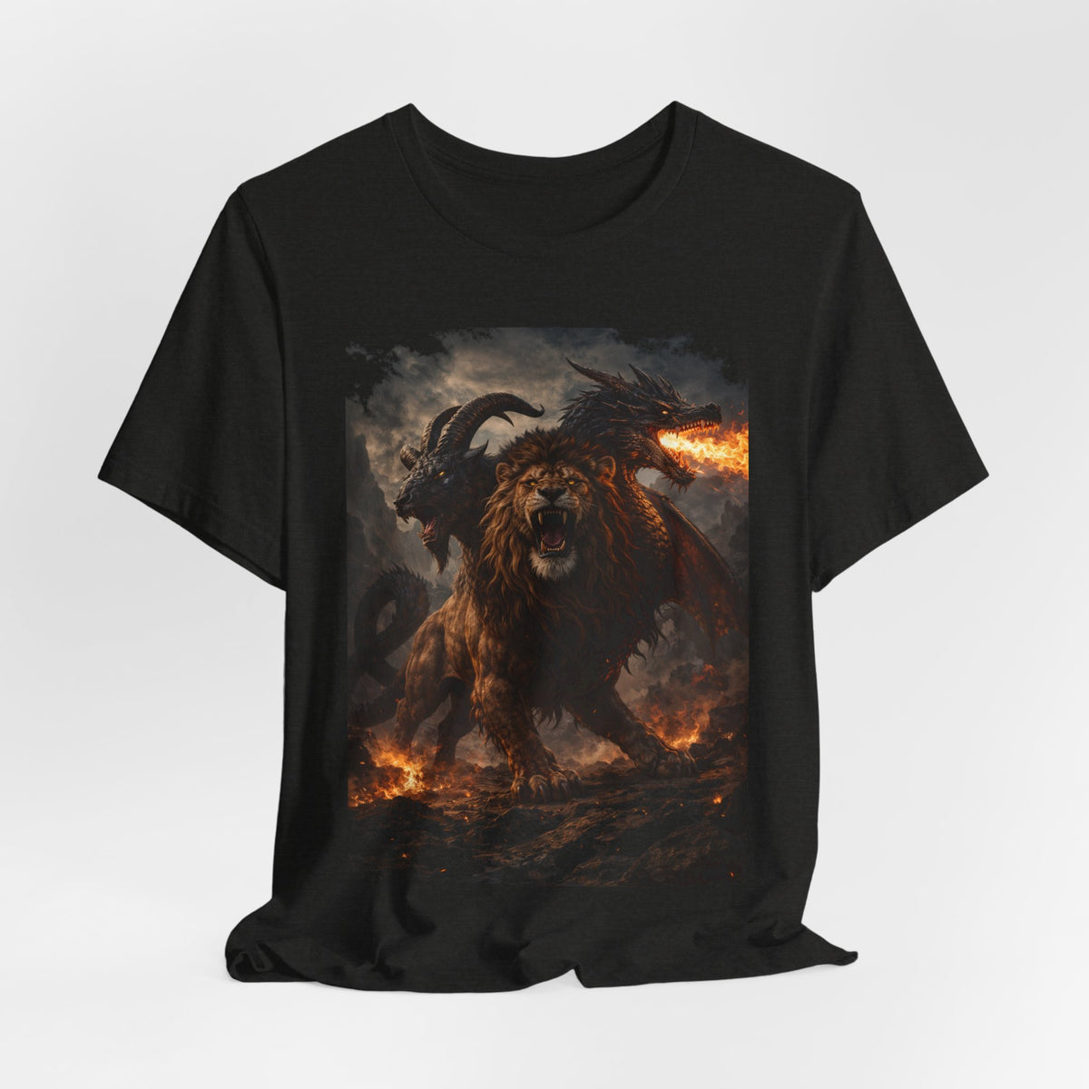 Chimera is one of the most fascinating creatures-Hellfire Beast Graphic T-Shirt