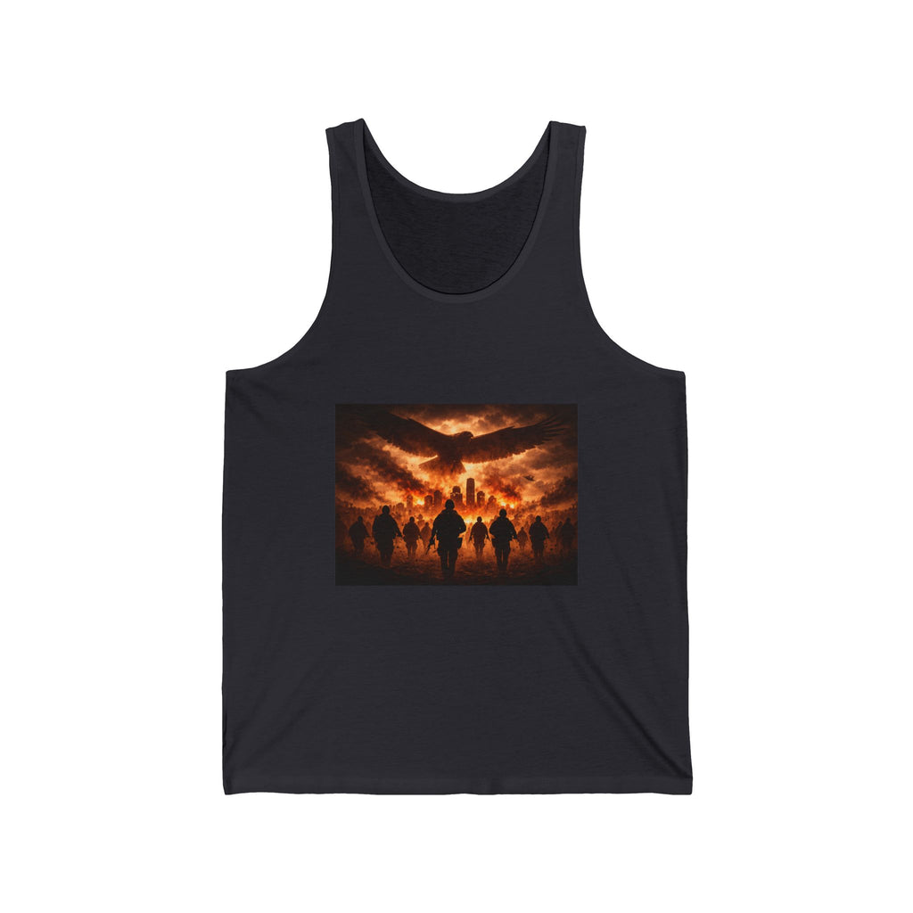 Apocalyptic Riders Tank Top – Sunset Horsemen Graphic Vest