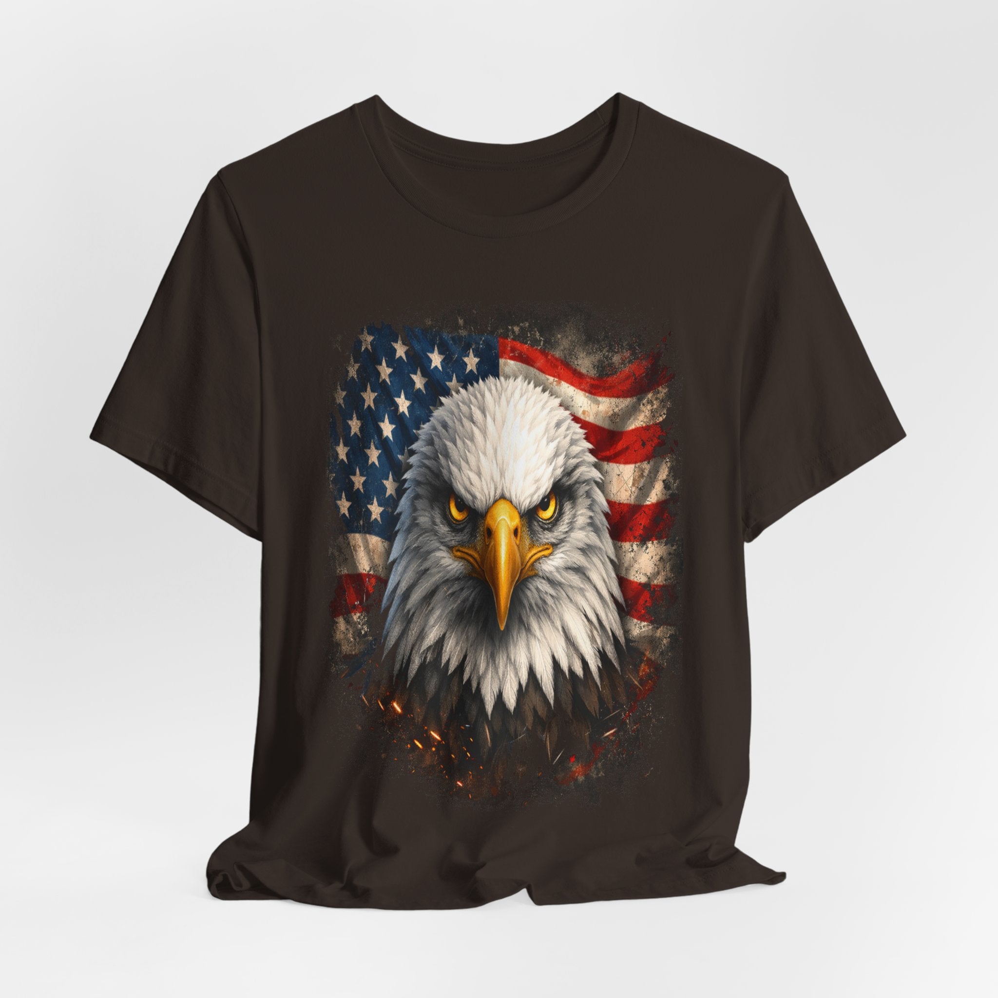 American Bald Eagle T‑Shirt — Patriotic Flag Graphic Tee