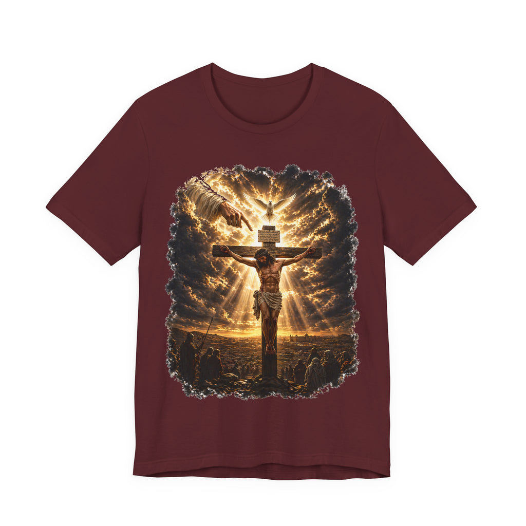 Crucifixion Sunrise T-Shirt — Jesus on the Cross Spiritual Faith Tee