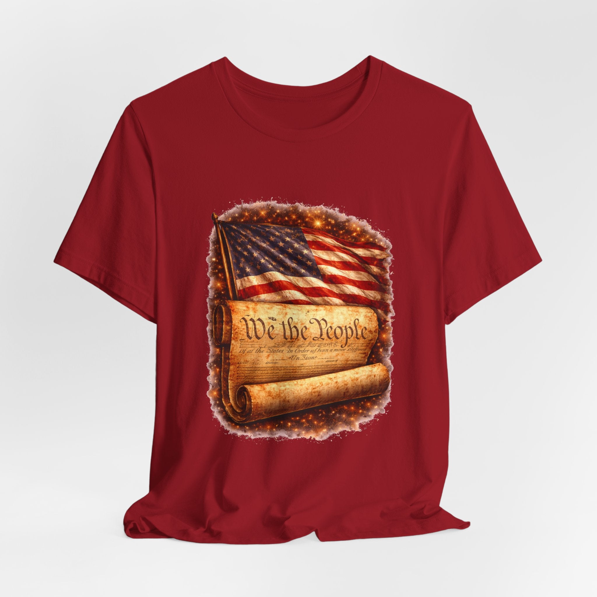 Patriotic 'We the People' T-Shirt — American Flag & Constitution Tee