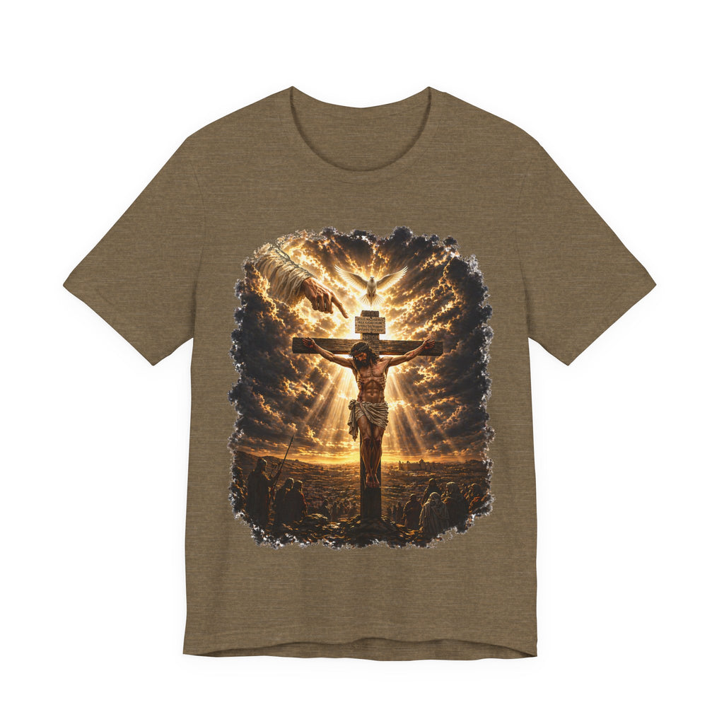 Crucifixion Sunrise T-Shirt — Jesus on the Cross Spiritual Faith Tee