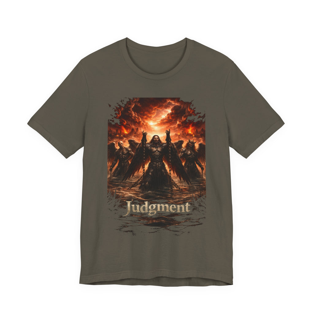 Judgment Graphic Tee — Apocalyptic Angel War T‑Shirt