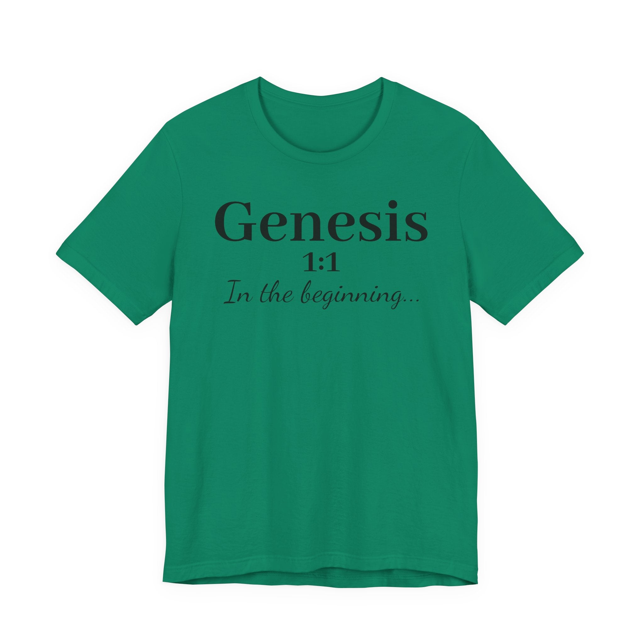 Genesis 1:1 "In the beginning" Christian Tee