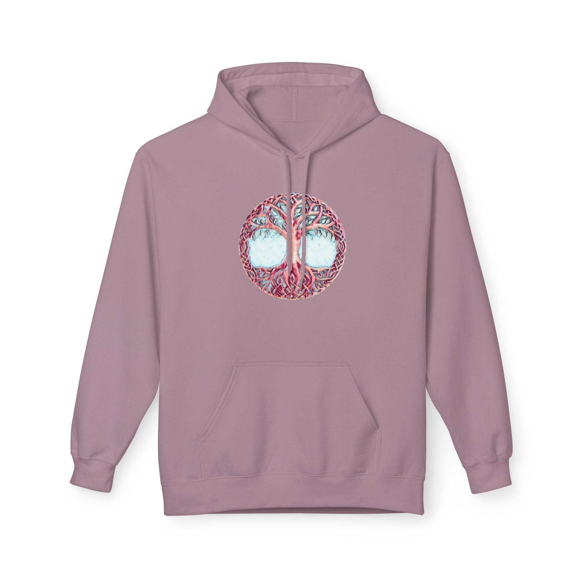 Yggdrasil Tree of Life Cotton Hoodie — Spiritual Nature Graphic Hoodie