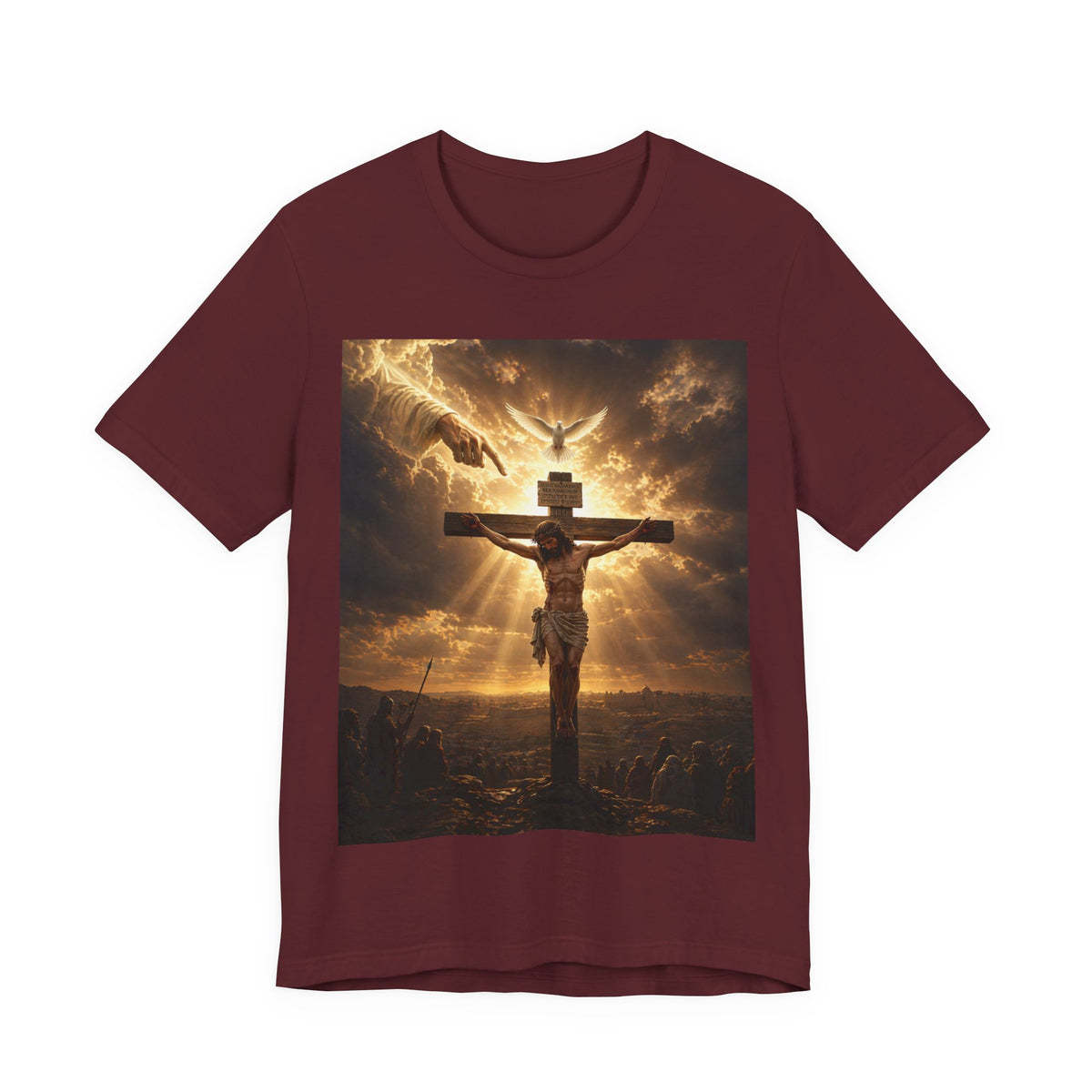Crucifixion Sunrise T-Shirt — Christian Faith Graphic Tee