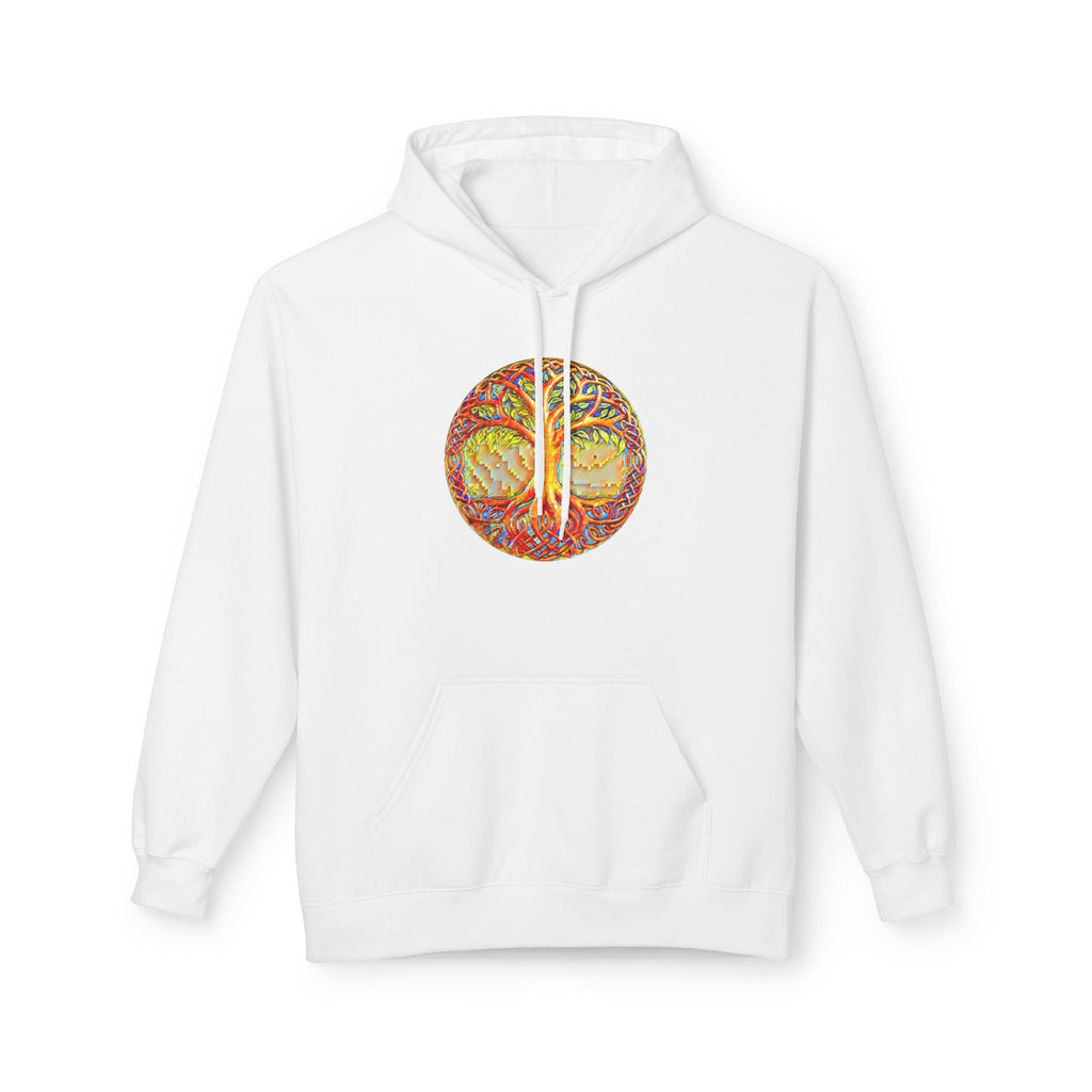 Yggdrasil, the Tree of Life, Cotton Hoodie — Tropical Vibes Graphic Hoodie