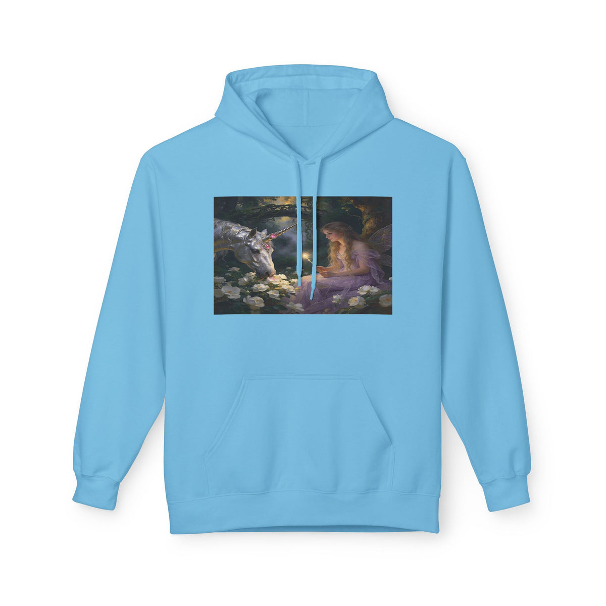 Fairy and Unicron cotton Hoodie — Vintage Painting Pullover