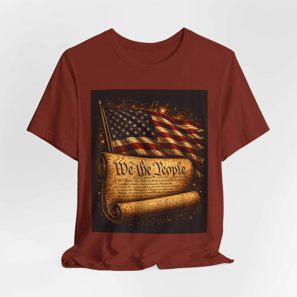 Patriotic "We the People" Constitution T-Shirt — American Flag Independence Day Tee